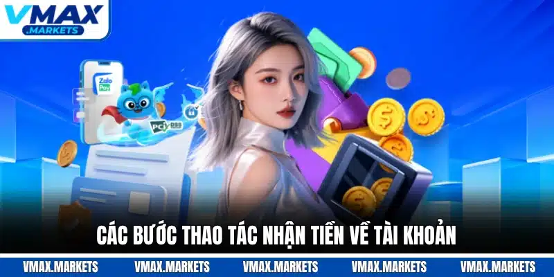 Các bước thao tác nhận tiền về tài khoản